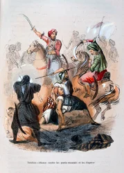 Ibrahim Pasza walczący z wahabitami, Arabia Saudyjska, 1811-1818 1847