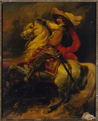 Francuski: Portret konny Josiasa, hrabiego Rantzau (1609-1650), marszałka Francji