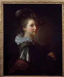 Portret kobiety Malarstwo Jean Alexis Grimou (1680-1740) XVIII-wieczna Tuluza, Musee des Augustins