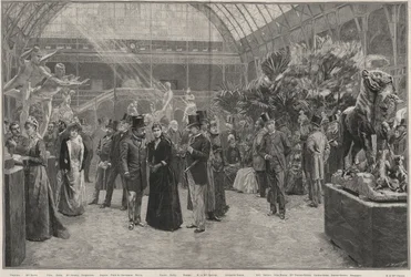 Dzień otwarcia Société nationale des beaux-arts w Palais des Champs-Élysées w Paryżu