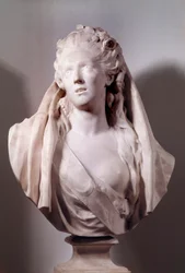Popiersie Sophie Arnould (1740-1802) śpiewaczka reprezentowana w roli Iphigenie Sculpture Jean Antoine Houdon (1741-1828) 1775 Paryż, Musee du Louvre
