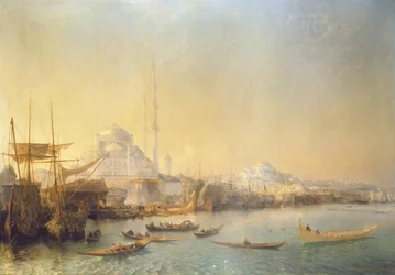 Rozległy widok na Konstantynopol i Złoty Róg, 1840