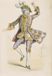 Gallant Farmer, z rysunku Jean Antoine Watteau