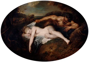 Nimfa i Satyr, c1715