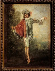 Obojętny. Około 1717. 0,25 x 0,19 m. Muzeum Luwru, Paryż