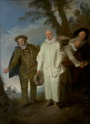 Włoscy komedianci, ok. 1720