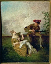 Lekcja śpiewu (obraz na płótnie)