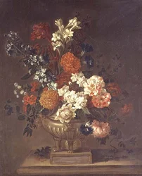 Martwa natura, mieszane kwiaty