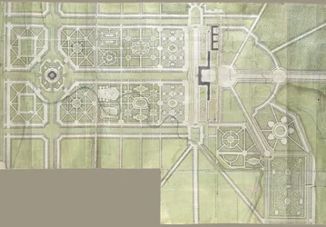 Projekt pałacu i parku Strelna, 1717