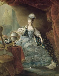 Portret Marii Antoniny (1755-93) królowej Francji, 1775