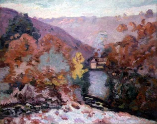 Krajobraz w La Creuse, Bretania, ok. 1910 (olej na płótnie)