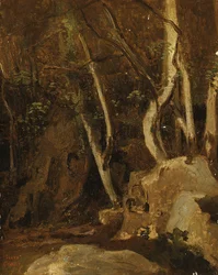W Civita Castellana, zalesione skały, 1825-28