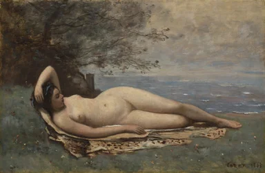 Bacchante nad morzem, 1865.