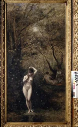 „Kąpiąca się Diana” (Kąpiąca się Diana) Obraz Camille Corot (1796-1875) 1873-1874 Muzeum Puszkina, Moskwa