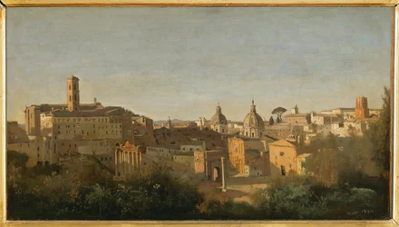 Forum, widok z Ogrodów Farnese, Rzym ...