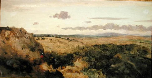 Pejzaż górski, ok. 1855-60 (olej na płótnie)