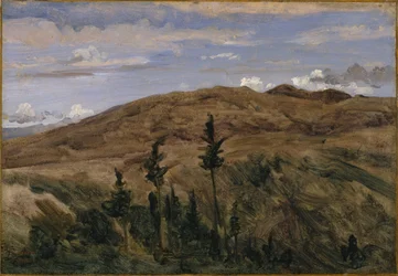 Góry w Owernii, 1841-42 (olej na papierze naklejony na płótno)