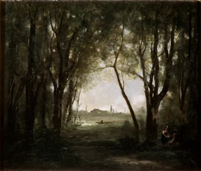 Scena nad jeziorem, 1860-1873.