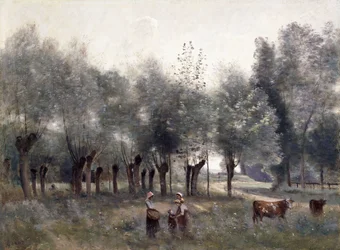 Kobiety na polu wierzb, 1860-65