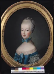 Portret Marie-Antoinette de Habsbourg-Lorraine (1750-93) według obrazu Josepha Ducreux (1735-1802) 1770