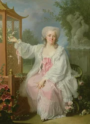 Portret damy przy pagodzie