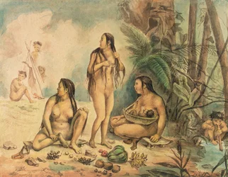 Rdzenna ludność Cantagalo, ok. 1826 (akwarela na papierze) (patrz także 177054)
