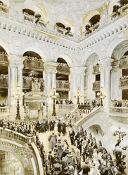 Inauguracja Opery Paryskiej, 5 stycznia 1875, 1878 (wc i białe na papierze)