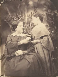 Portret kobiety z dzieckiem, 1855.