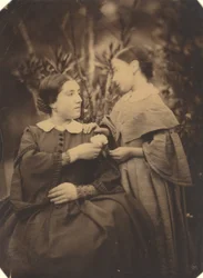Portret kobiety z dzieckiem, 1855.