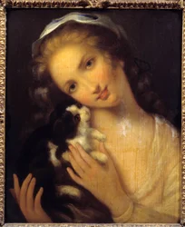 Prostota Młoda dziewczyna i jej kiton – Jean Baptiste Greuze (1725-1805) 1759