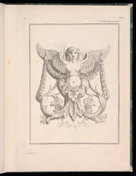 Projekt dla Sfinksa, pl. 2, Deuxieme Cahiers des arabesques dessinés par J.B. Huet... [Księga 2, Portfolios of Arabesques Designed by J.B. ma]
