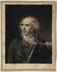 Portret Huberta Roberta, c.1798-99 (czarna i biała kreda)