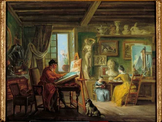 Warsztat malarza Malarstwo Jean Baptiste Lallemand (1710-1803) XVIII w. Dijon, Muzeum Sztuk Pięknych