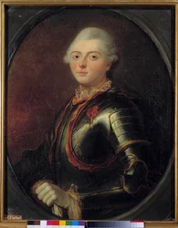 Portret admirała Charlesa Henri Theodata, hrabiego Estaing (1729-1794) Obraz Jeana Baptiste the Brun (1748-1813) 1769. Wymiary 0,83 x 0,66 m Wersal, Musee du Chateau