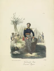 Generał dywizji, 1820-1825 Armia holenderska, generał dywizji (tytuł na obiekcie) Stroje wojskowe Królestwa Niderlandów. Dedykowane Jego Ekscelencji Willemowi van Bylandtowi (tytuł serii na obiekcie)