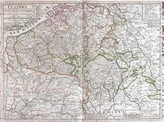 Mapa Belgii (Grawerowanie