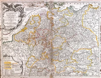 Mapa Niemiec (1703) (Grawerowanie