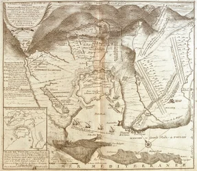 Mapa Tulonu (Francja) (Grawerowanie