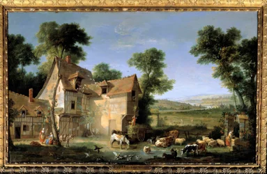 Obraz farmy Jean Baptiste Oudry (1686-1755) 1750 Nd. 1,3x2,12m