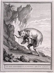 Dwóch poszukiwaczy przygód i talizman, ok. 1755-1759