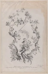 Nowa księga chińskich ozdób. Wynaleziony i grawerowany przez J. Pillementa, 1755.,