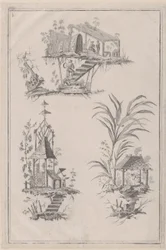 Ozdoby Chinoiserie, ca. 1760-85.