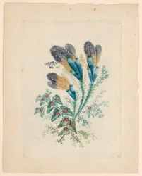 Fantastyczny motyw kwiatowy z "New Suite of Ideal Flower Notebooks"