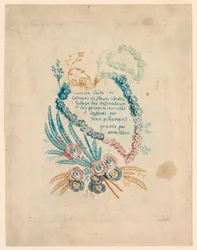 Strona tytułowa „Nouvelle Suite de Cahiers de fleurs iéales”