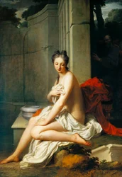 Zuzanna podczas kąpieli, Jean-Baptiste Santerre (1651-1717), olej na płótnie, 200x145 cm