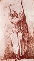 Odwieszanie prania, 1913.