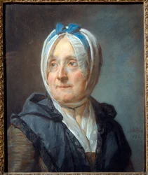 Portret Madame Chardin z domu Francoise Marguerite Pouget (1707-1791) Pastelowy obraz Jeana Baptiste Simeona Chardin (1699-1779) 1775 Nd. 0,46x0,38 m - Portret Madame Chardin z domu Francoise Marguerite Pouget (1707-1791). Pastelowy obraz Jeana Bapt