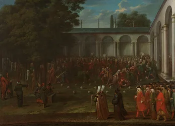 Cornelis Calkoen w drodze na audiencję u sułtana Ahmeda III Cornelis Calkoen w drodze na audiencję u sułtana Ahmeda III