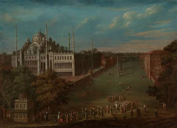 Wielki wezyr przechodzący przez Atmeydan? (Plac Koński), 1720-37