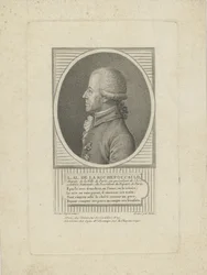 Louis-Alexandre de La Rochefoucauld, książę Enville 1743-1792, lata 90. XVIII wieku.